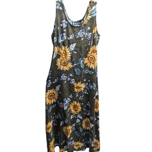 90s sunflower dress Online Vintage Store | 90's Women Brown Shirt Dress main image 0